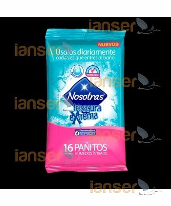 Pañitos Húmedos Íntimo Frescura Extrema